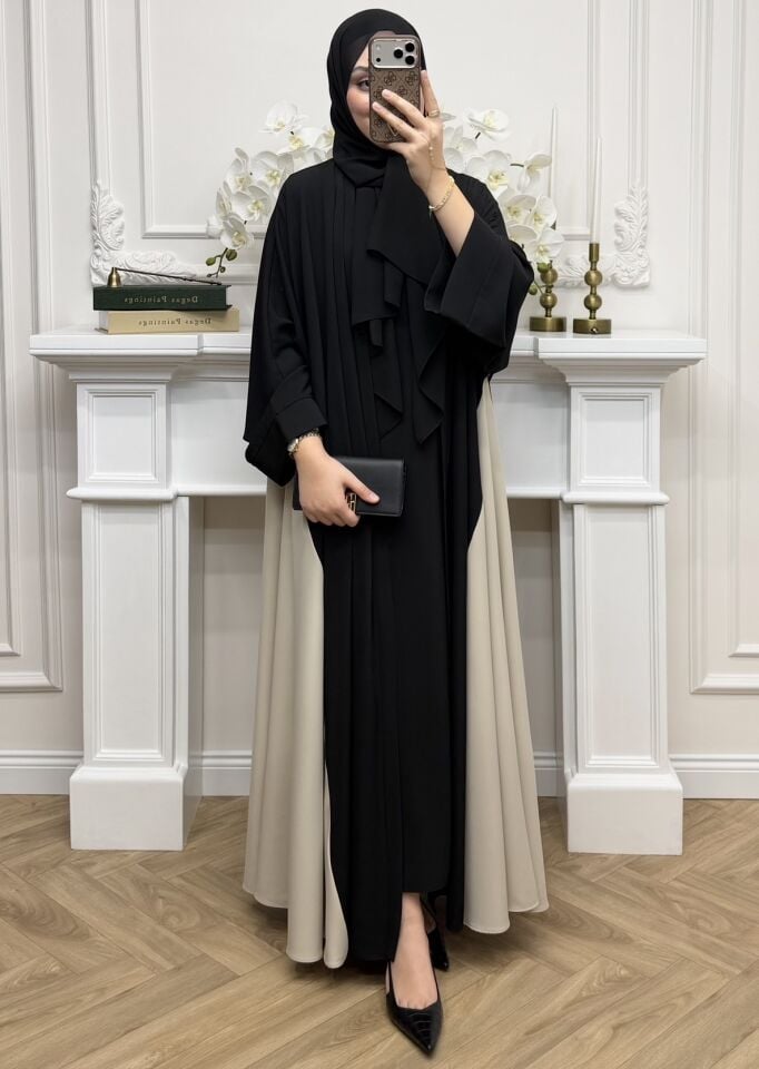 Dubai Abaya Takım Siyah (Ön sipariş)