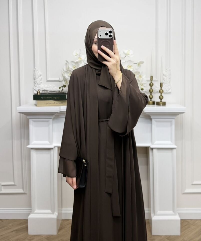 Şifon Şal Kahverengi