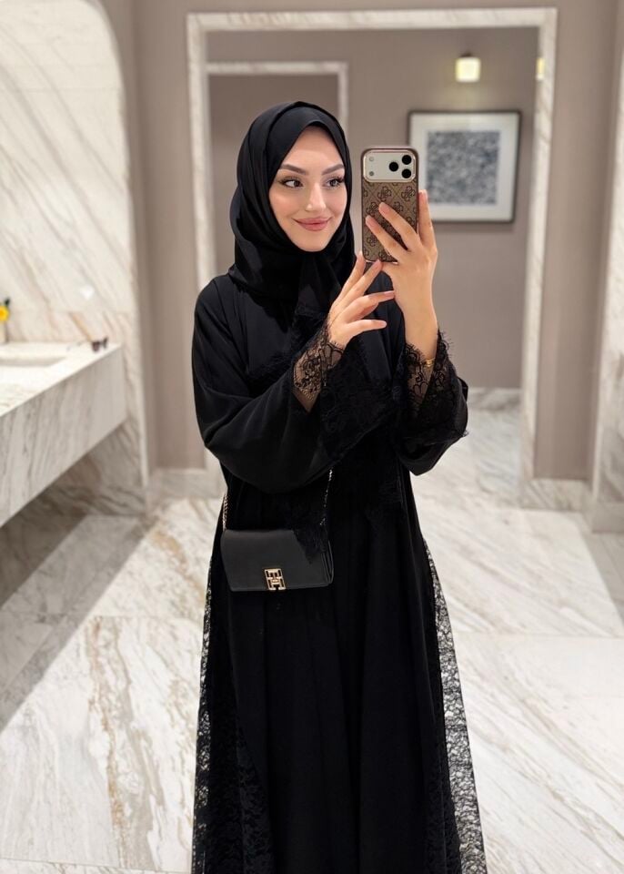 Gülse Dantel Abaya Takım (Ön Sipariş)