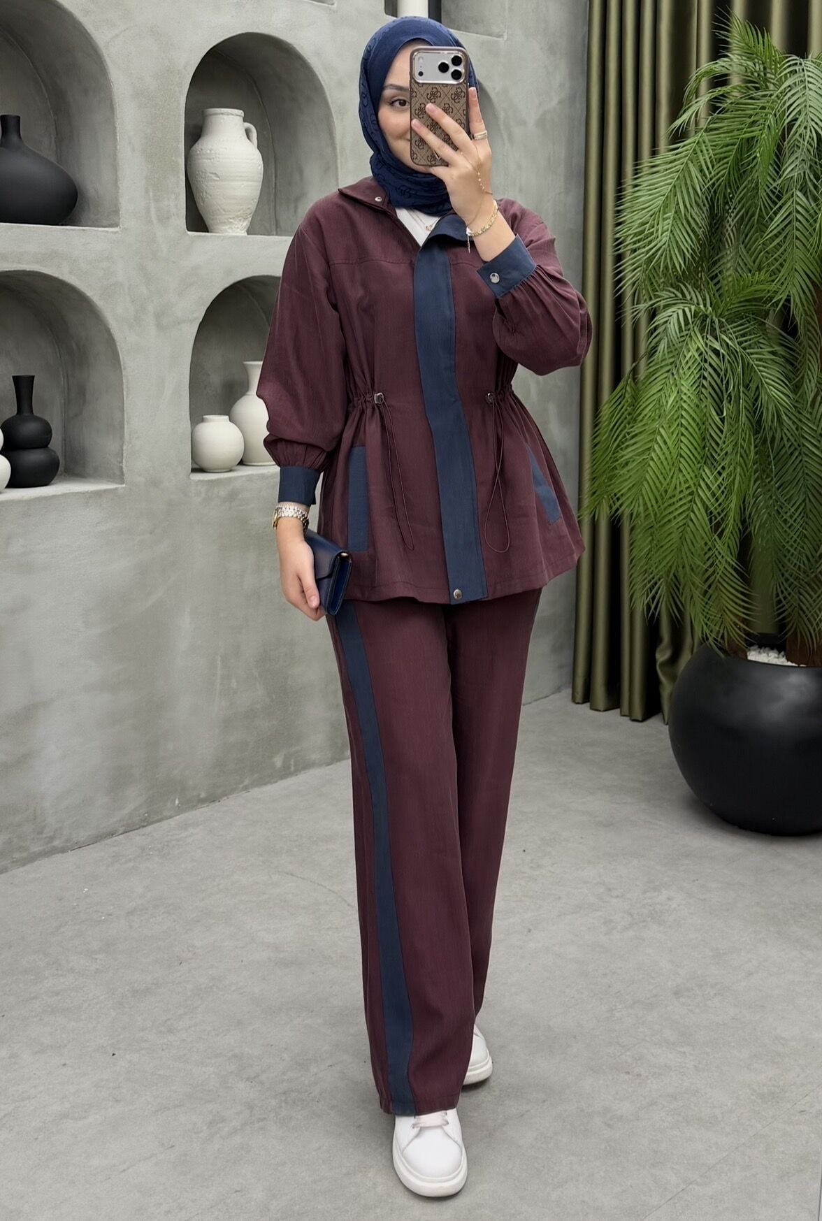 Olivia Tensel Takım Bordo