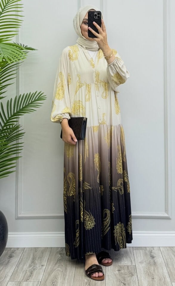 Otantik Simli Elbise