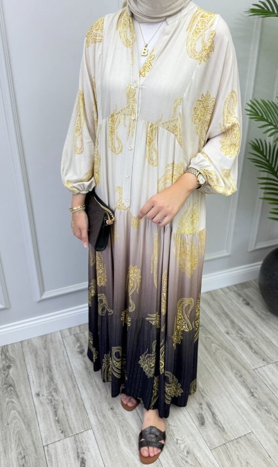 Otantik Simli Elbise