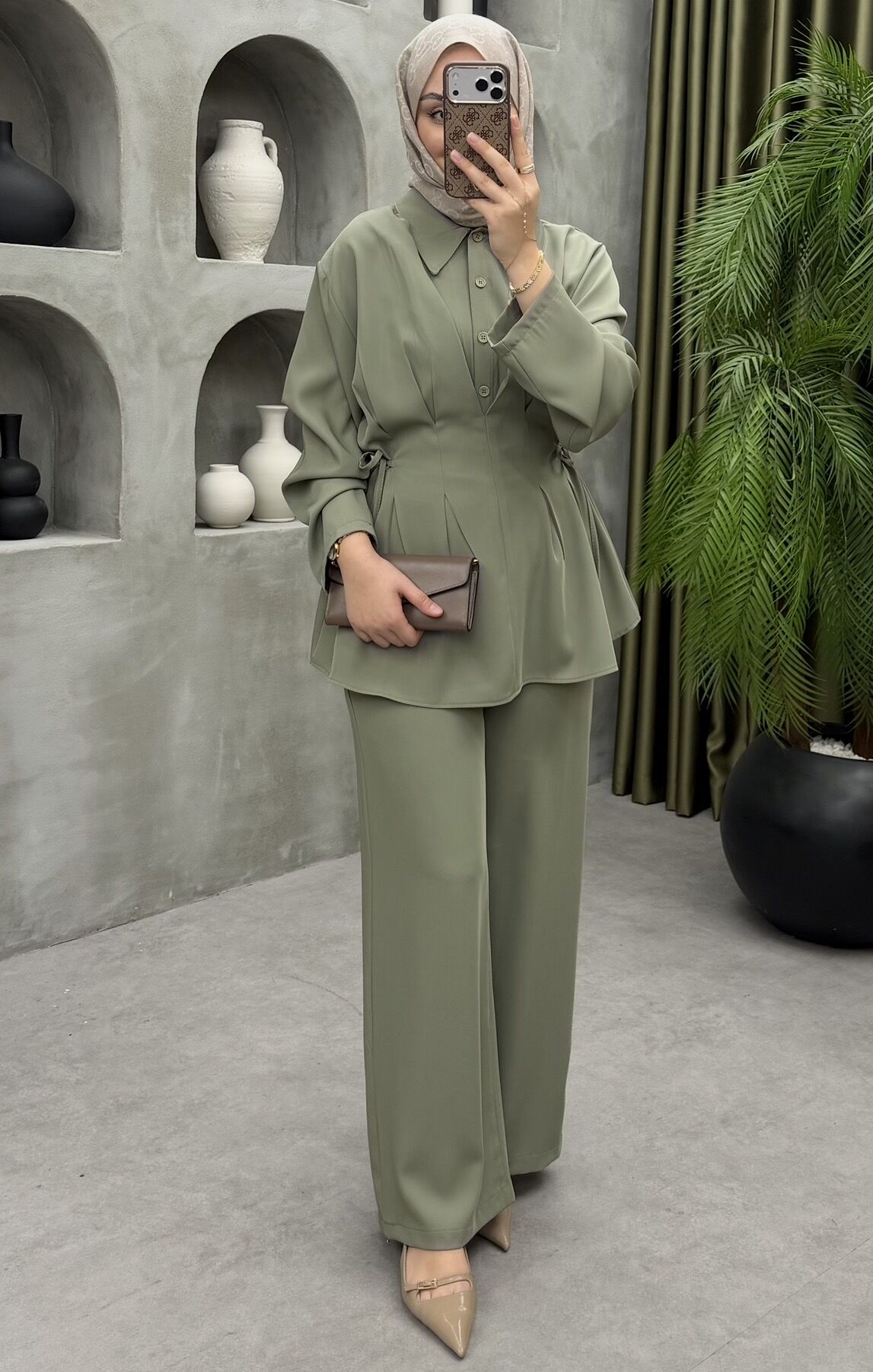 Adriana Pensli Takım Mint