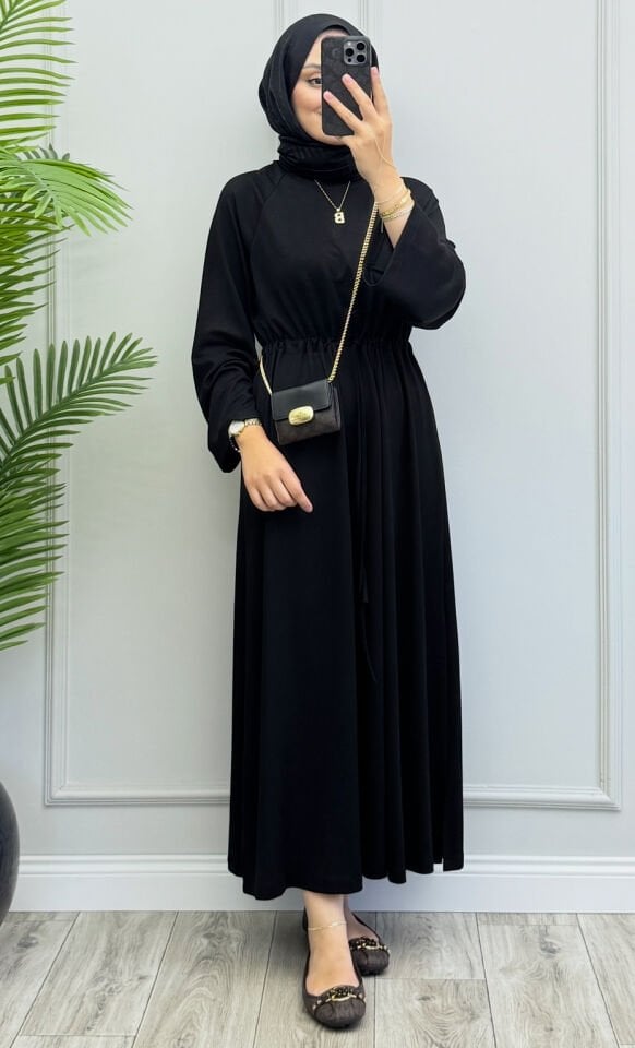 Safir Oysho Elbise Siyah