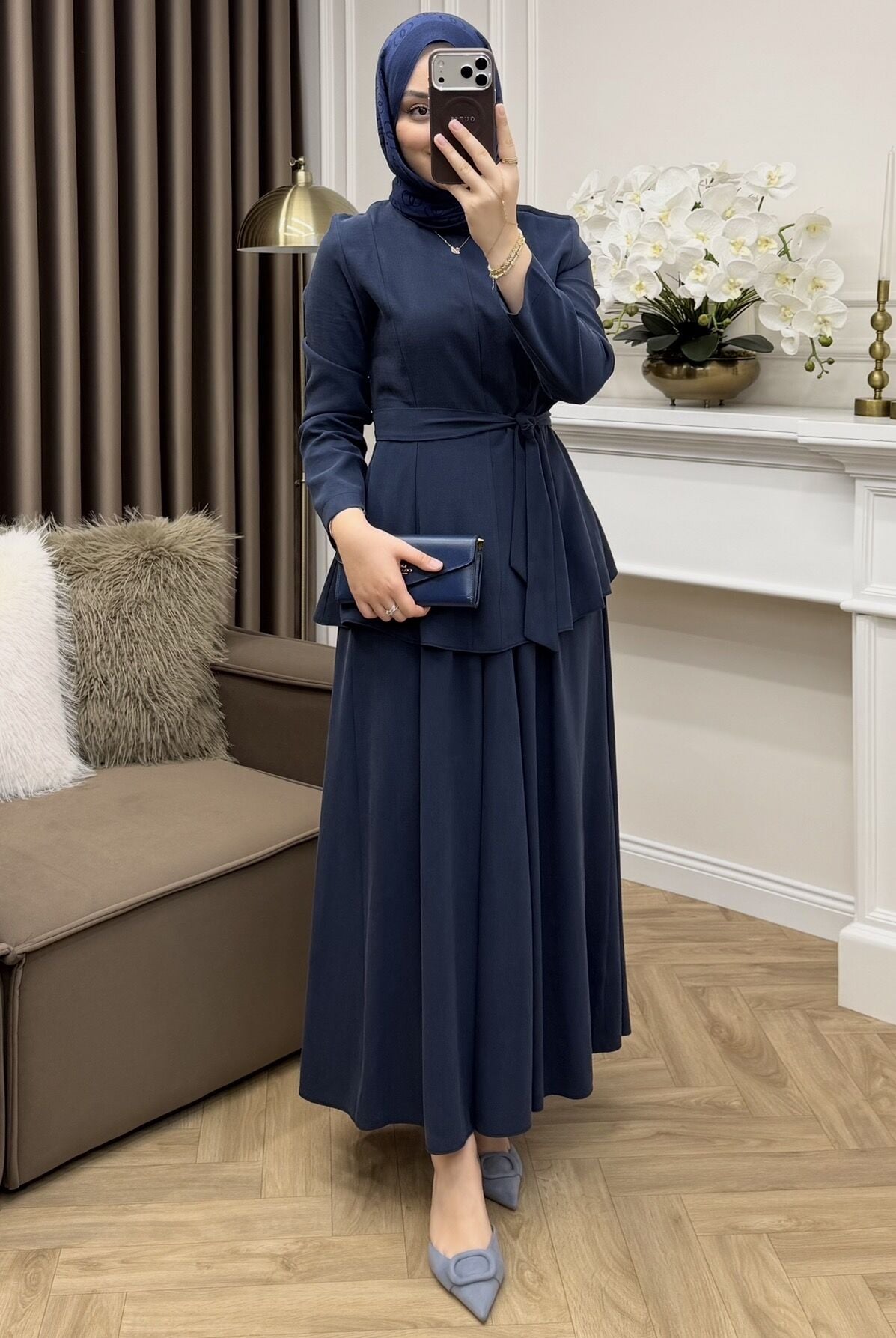 Ahu Tensel Cupra Etekli Takım İndigo