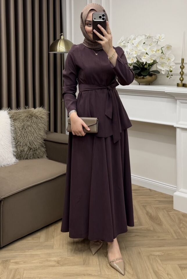 Ahu Tensel Cupra Etekli Takım Mürdüm