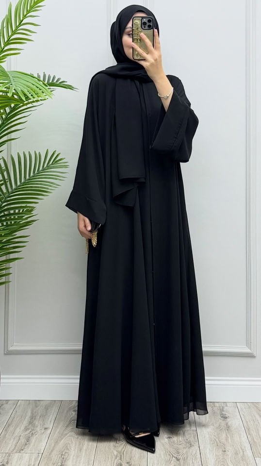 Almila Abaya Siyah (ön sipariş)