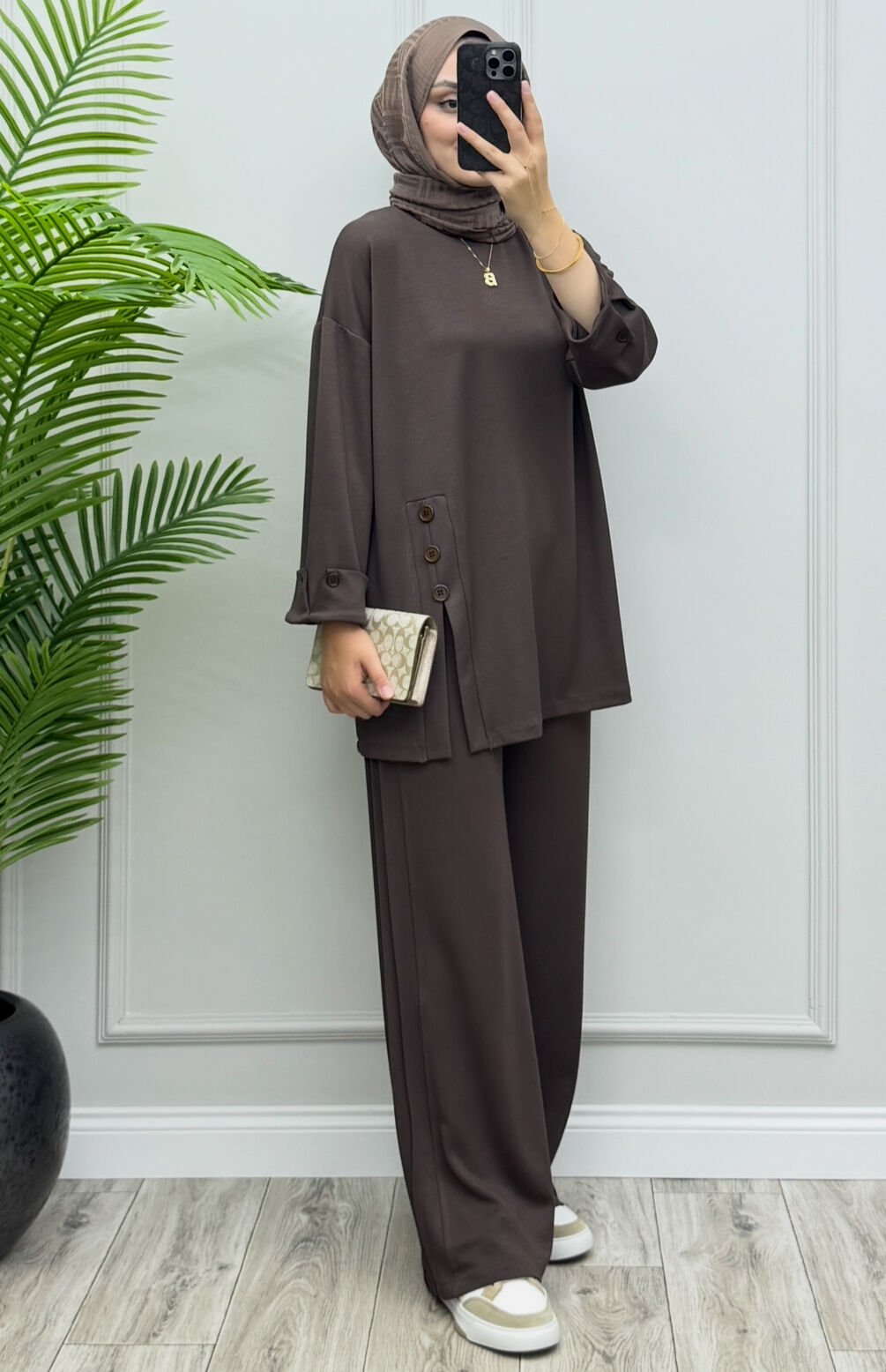 Yasmin Oysho Takım Acıkahve