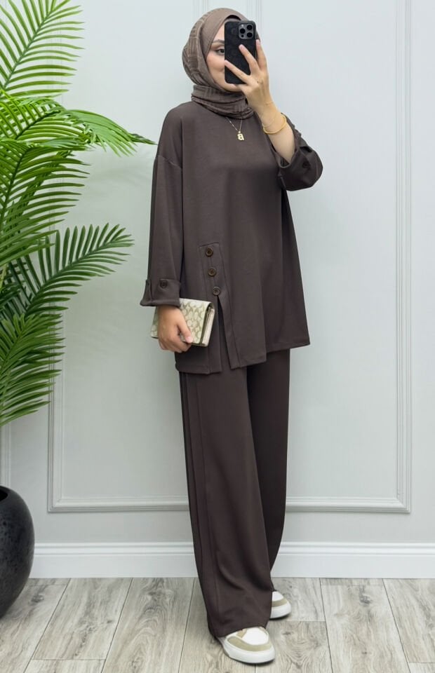 Yasmin Oysho Takım Acıkahve