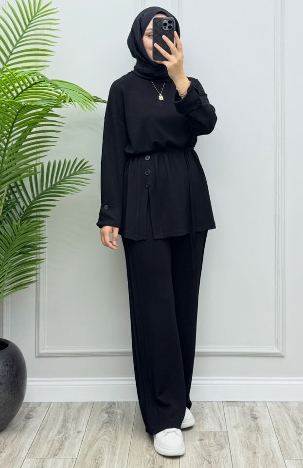 Yasmin Oysho Takım Siyah