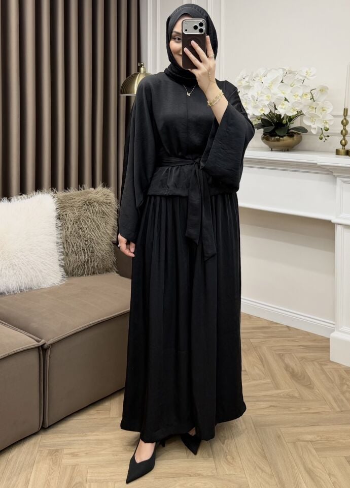 Lumina Saten Takım Siyah