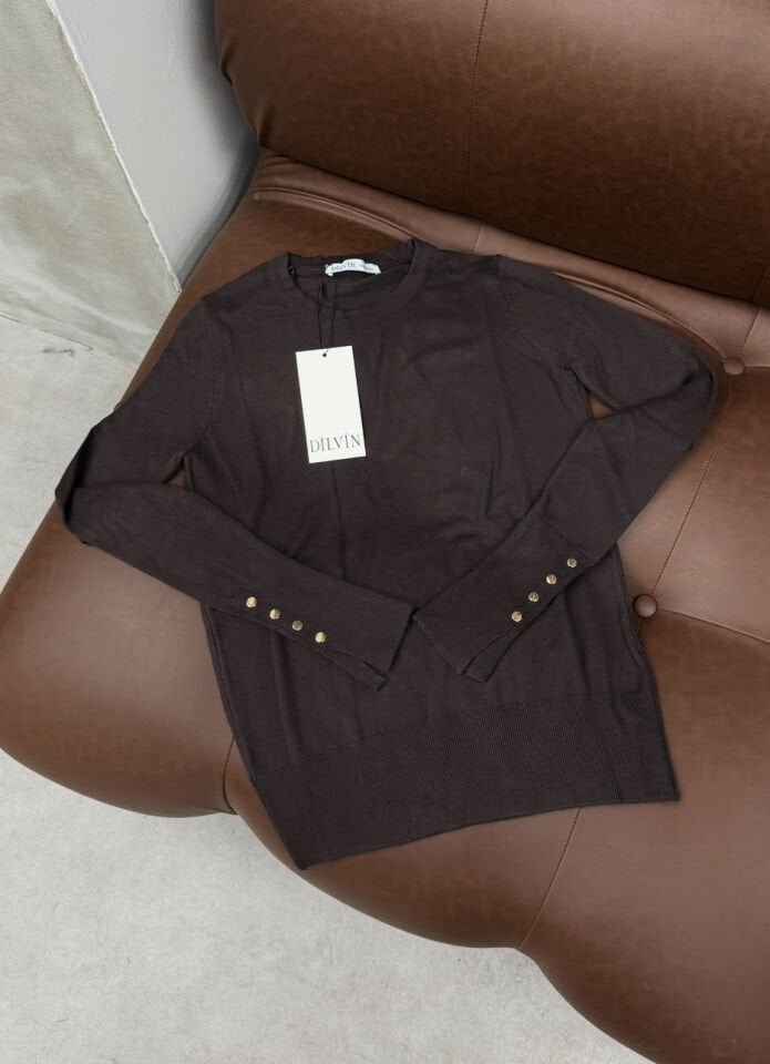 Dilvin Droplu Kazak AcıKahve