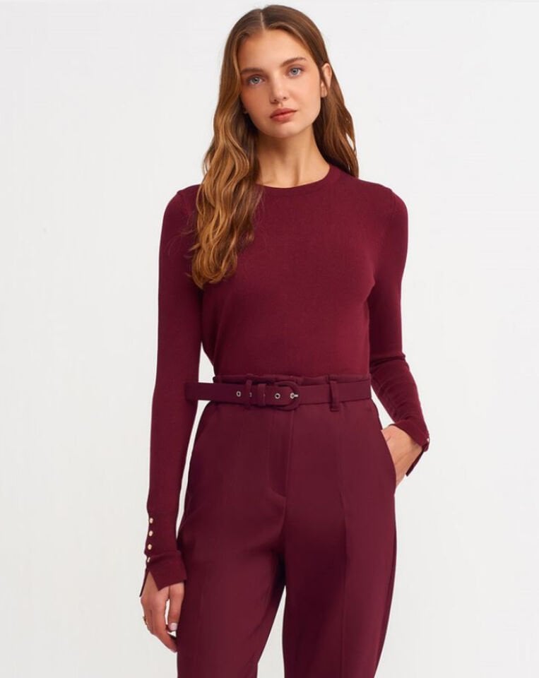 Dilvin Droplu Kazak Bordo