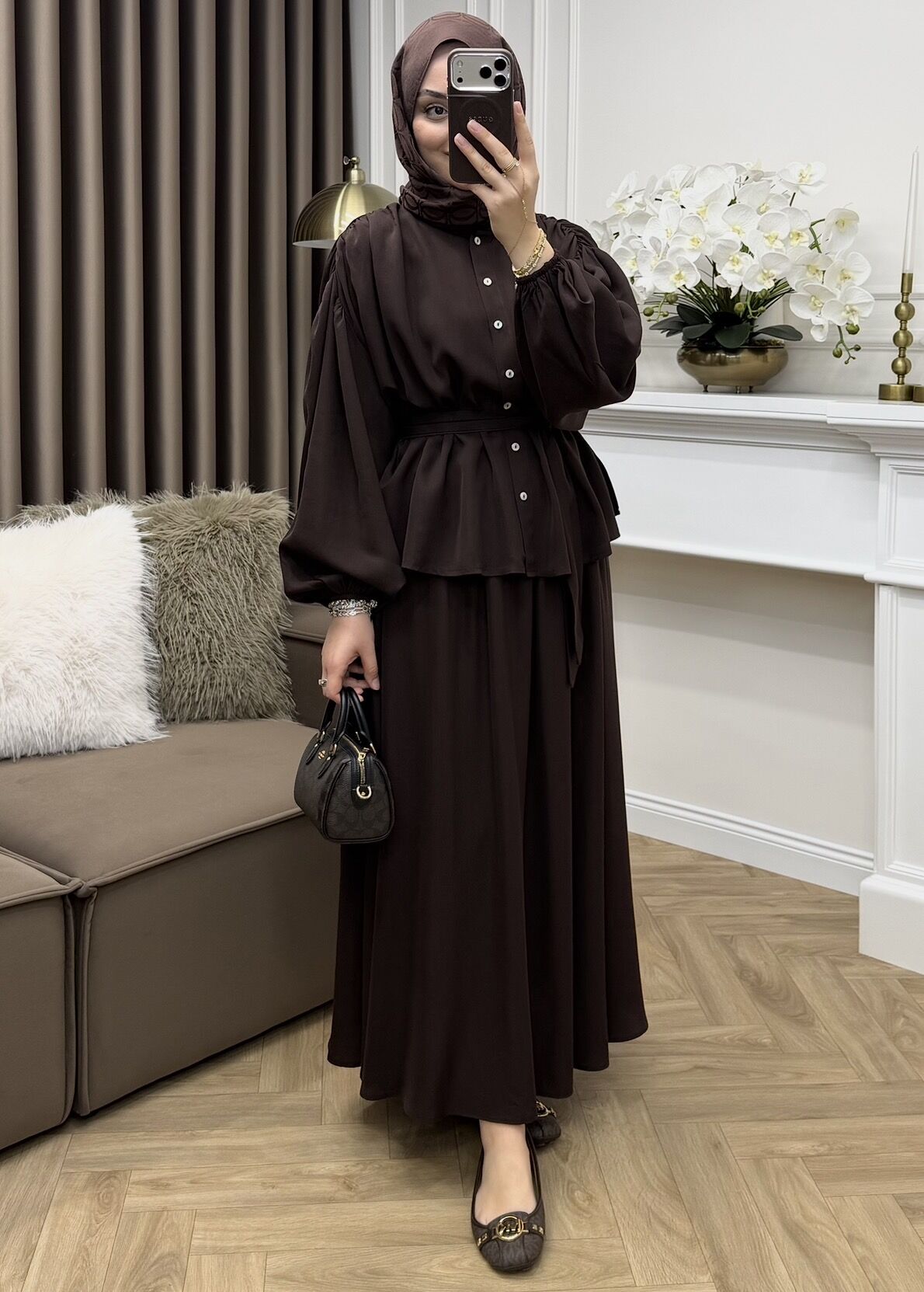 Luvia Etekli Takım Kahve