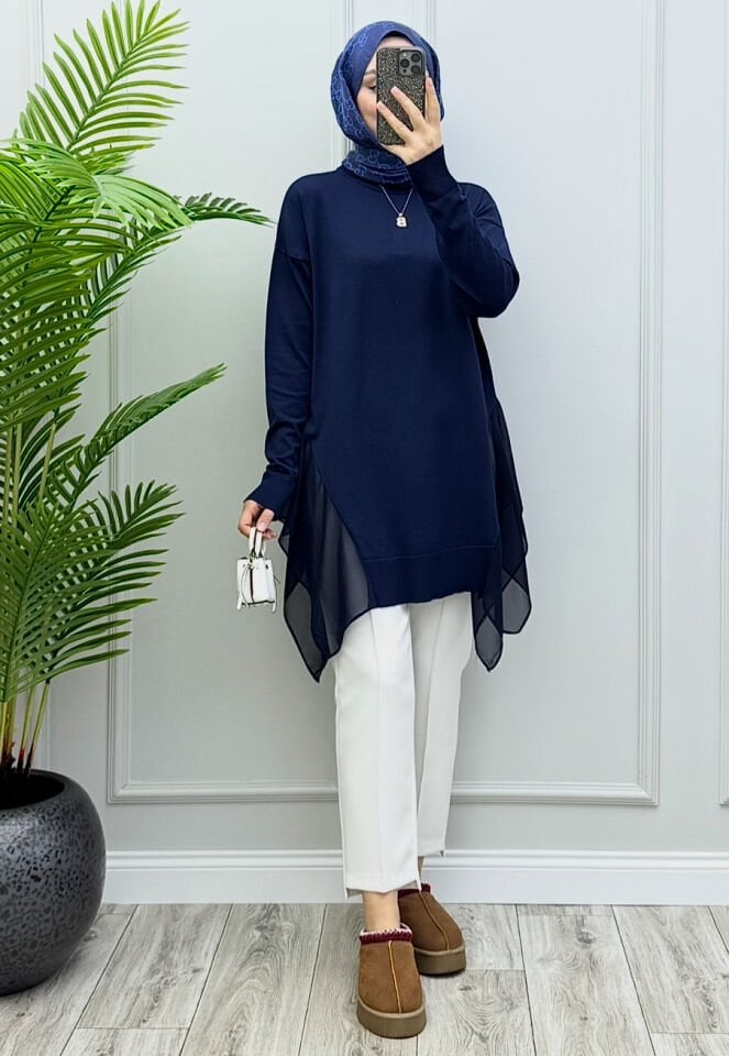 Loya Merserize Tunik Lacivert