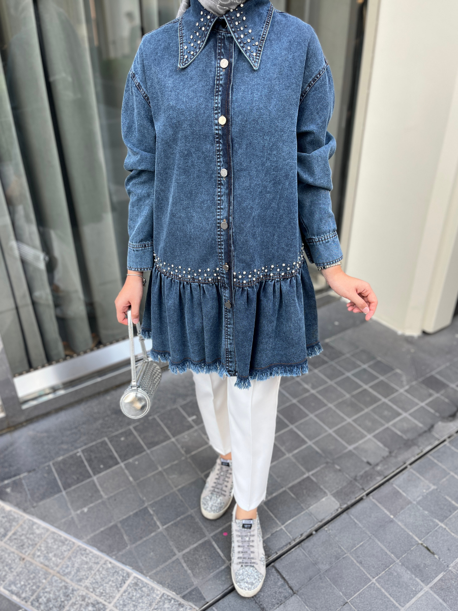 Risa Taşlı Gömlek