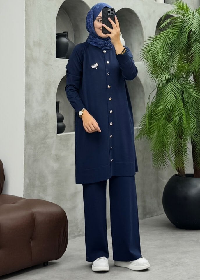 Mihal Merserize Takım Lacivert