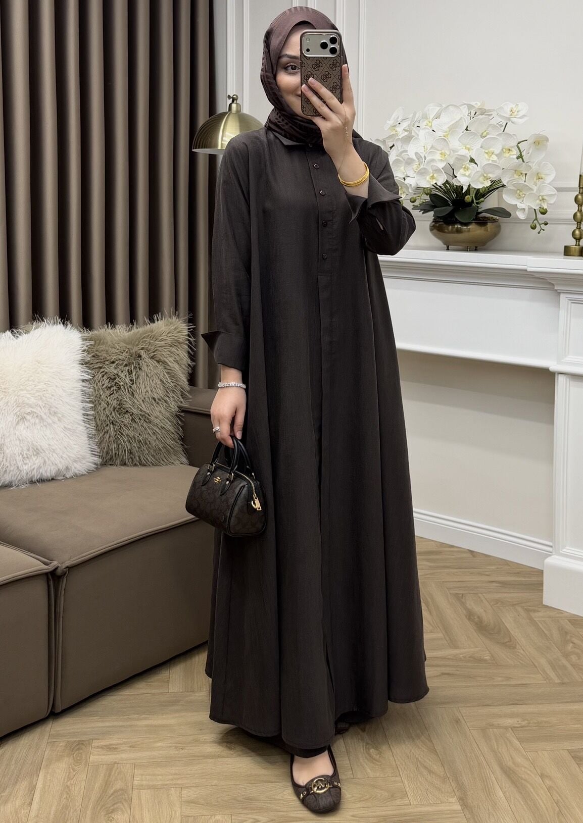 Mavera Tensel Cupra Takım Kahve