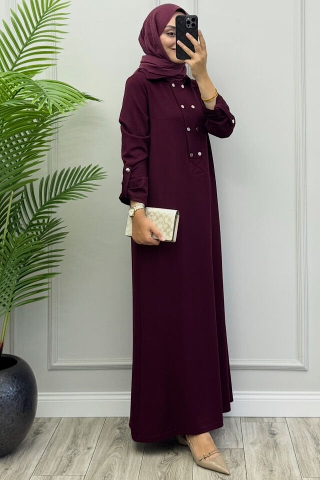 Helen Çıtçıtlı Oysho Elbise Bordo