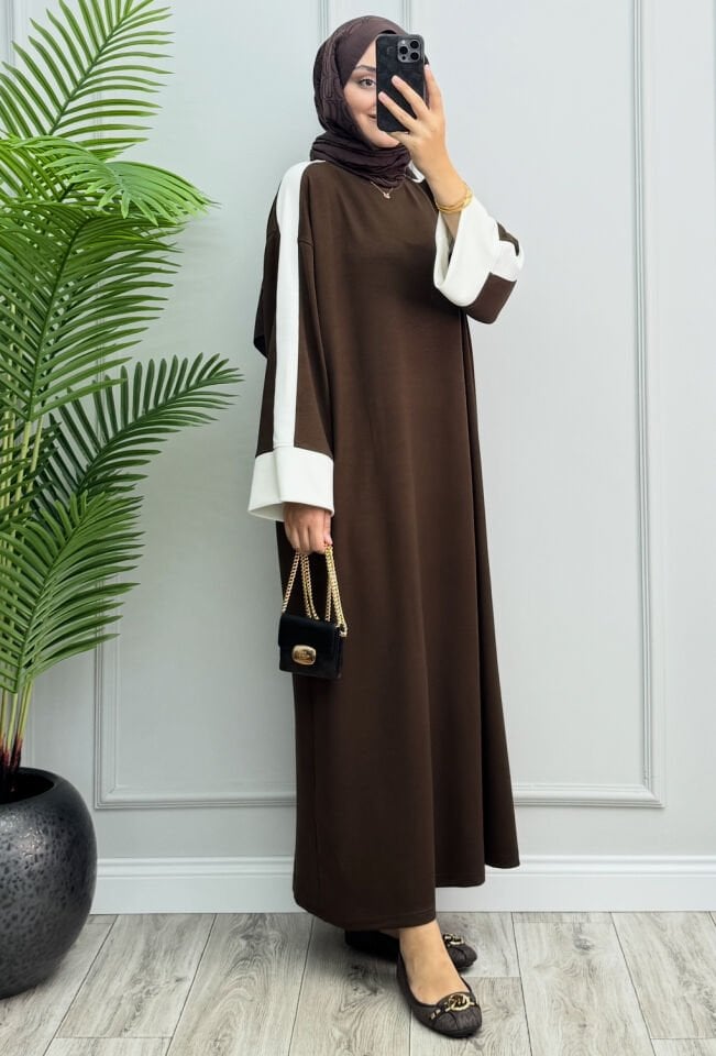 Lisa Oysho Elbise Kahverengi