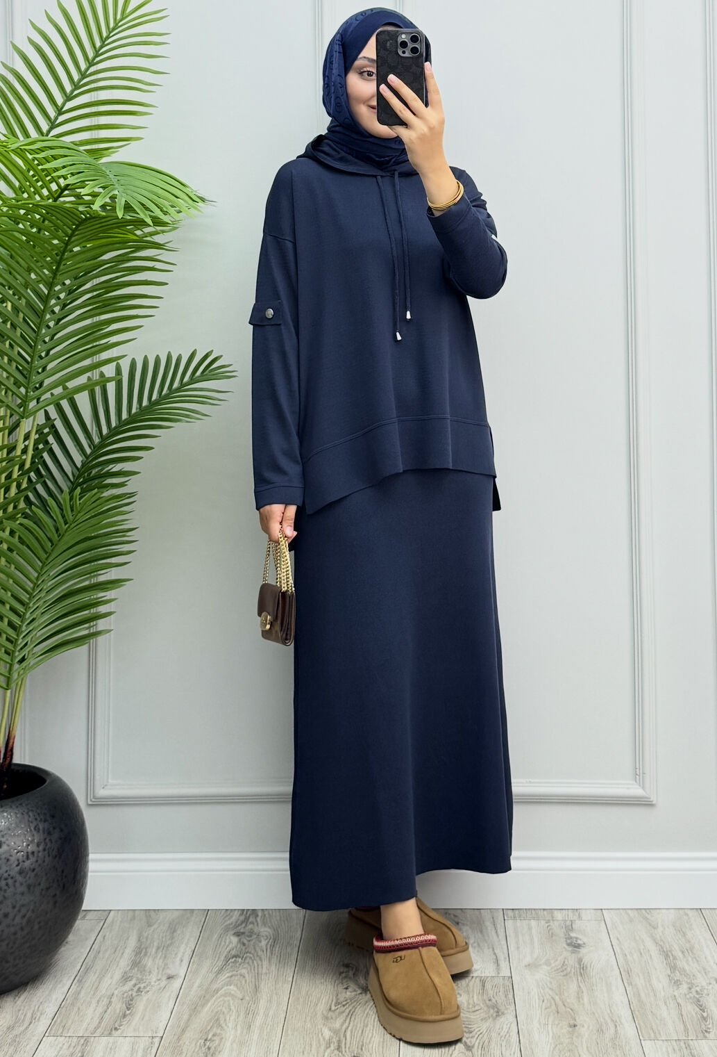 Nova Merserize Etekli Takım Lacivert