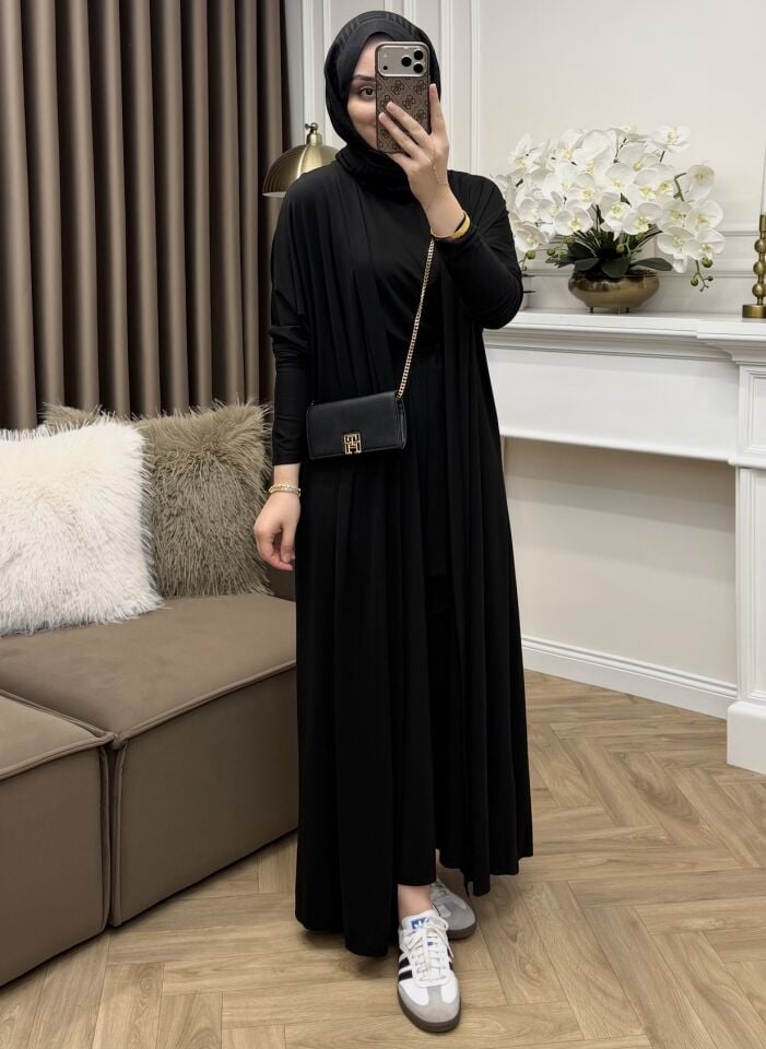 Loren Oysho Abaya Takım Siyah