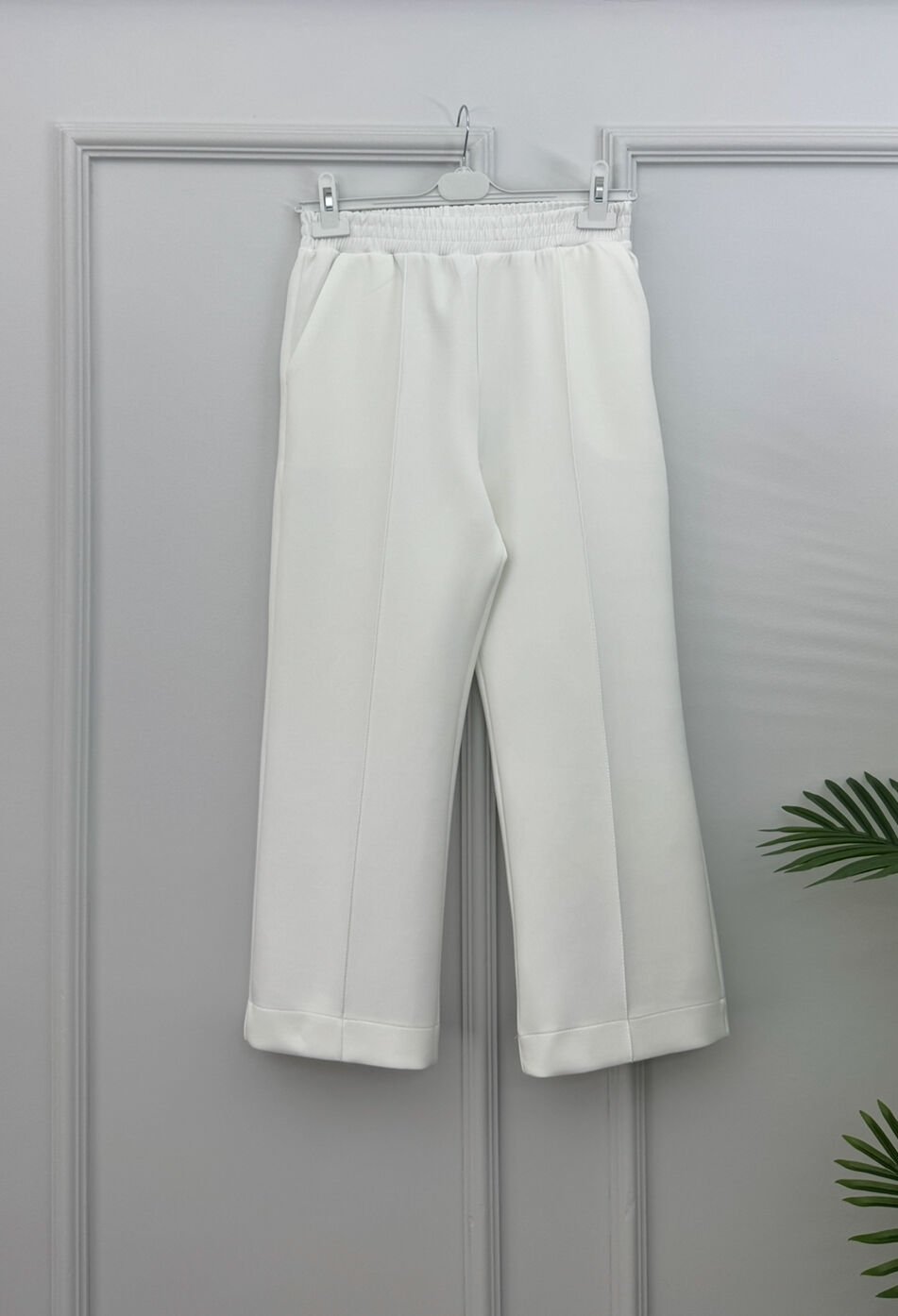 Scuba Pantolon Beyaz