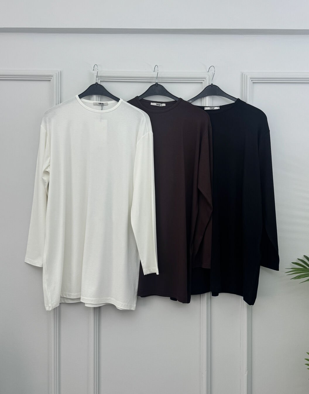 Uzun Kollu Penye Tişört