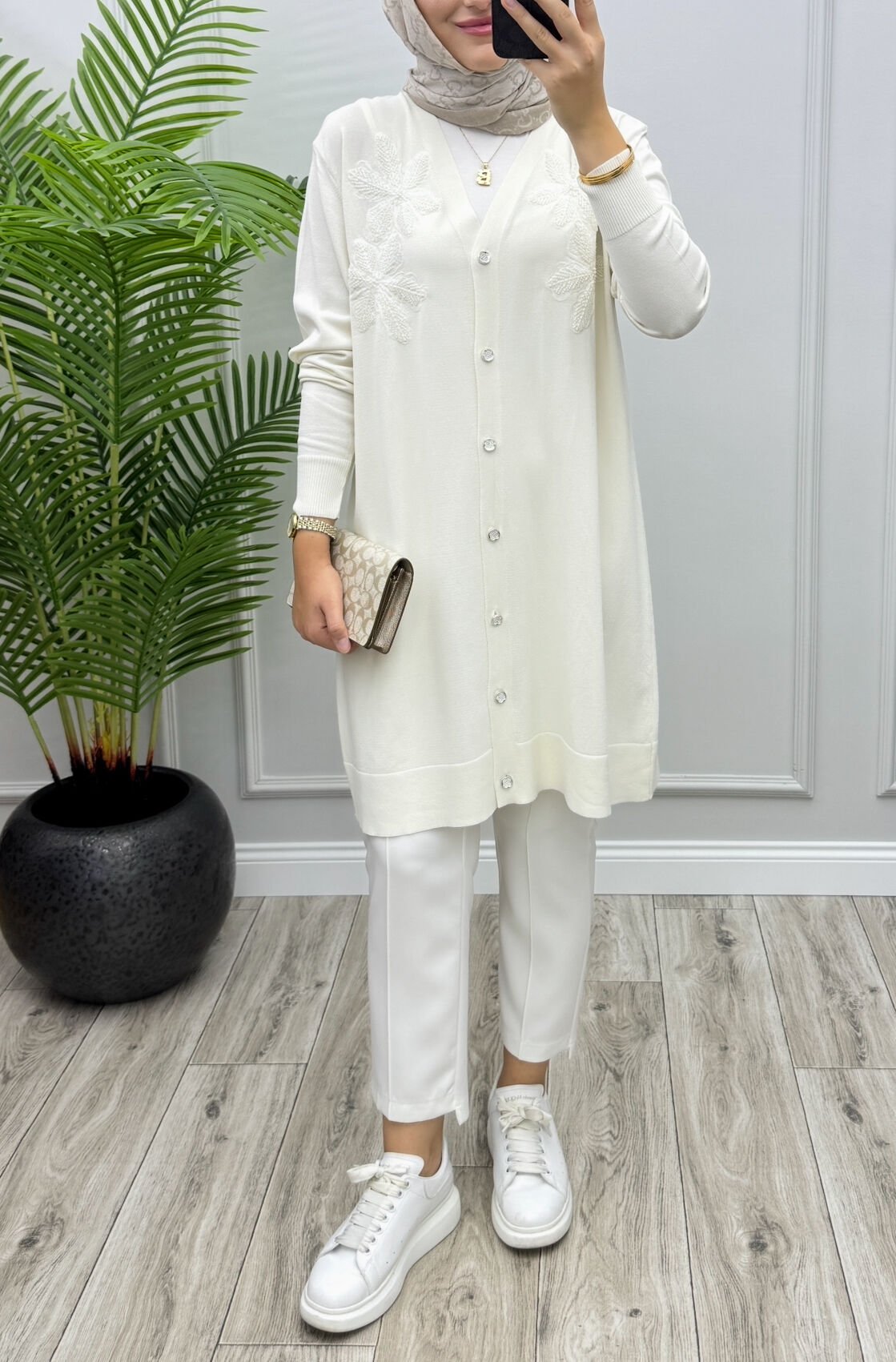 Melissa Merserize Hırka Ekru