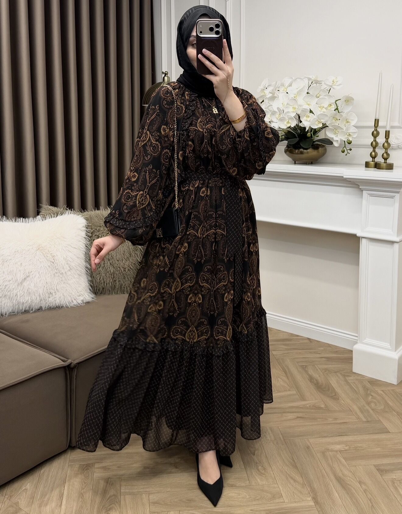 Delure Şifon Elbise