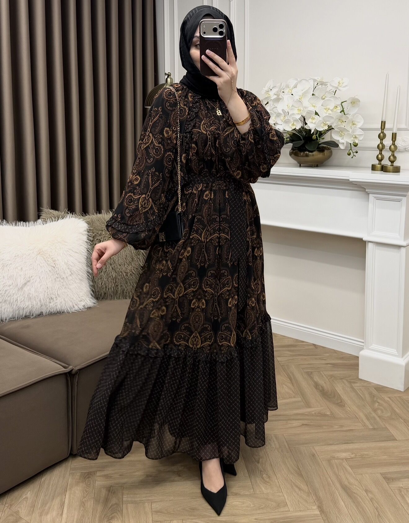 Delure Şifon Elbise