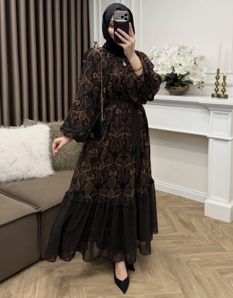 Delure Şifon Elbise