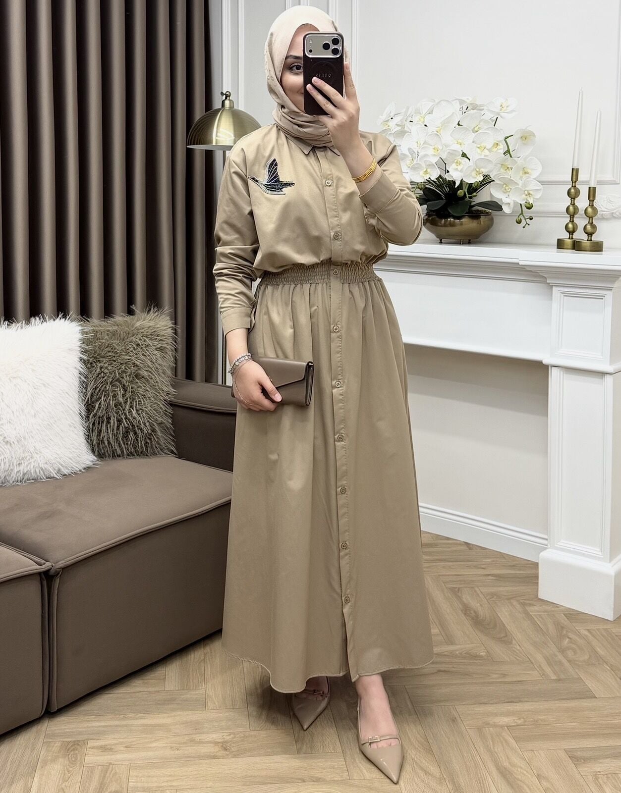 Bymen Elbise Camel