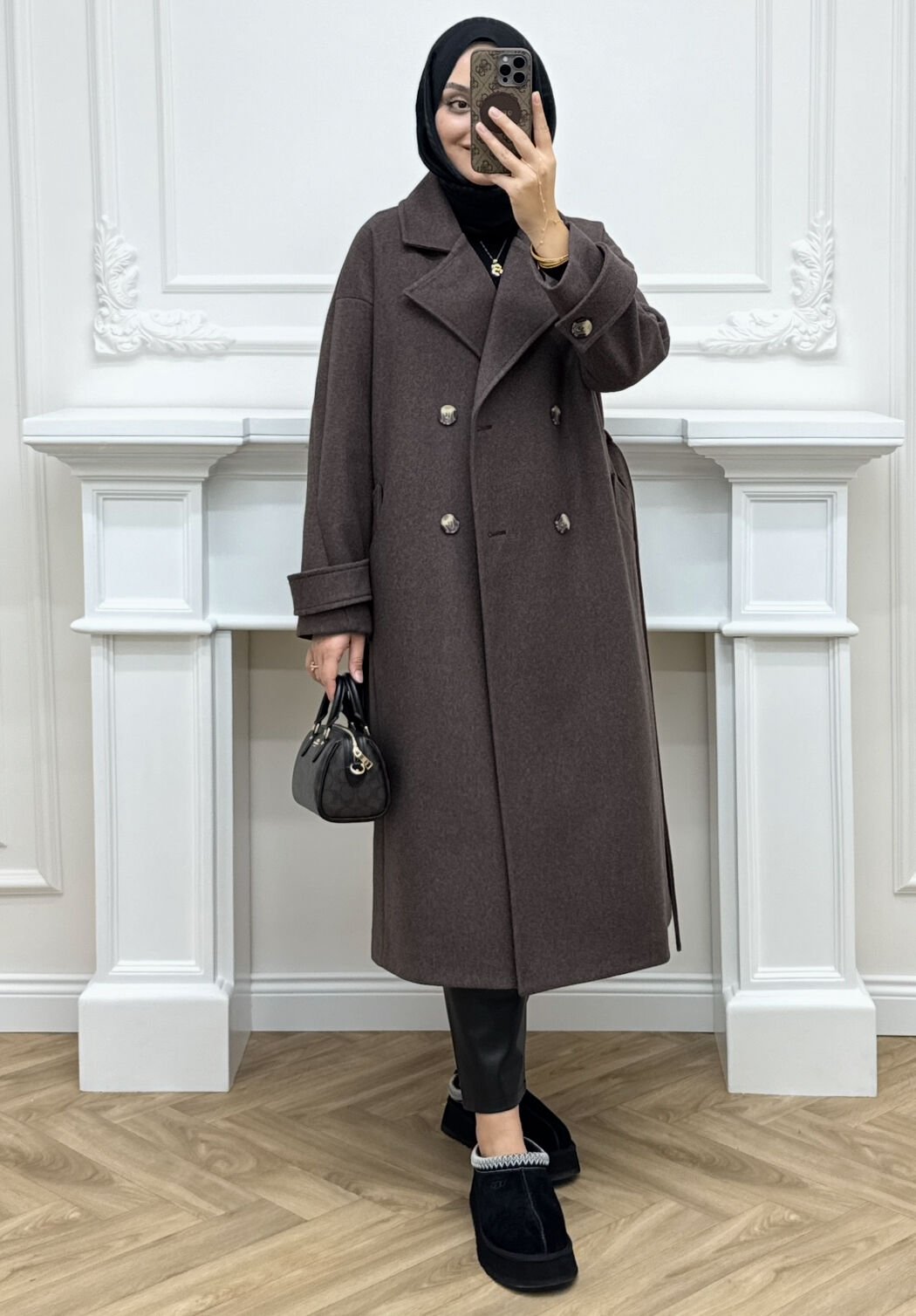 Quar Kaşe Kaban Kahve