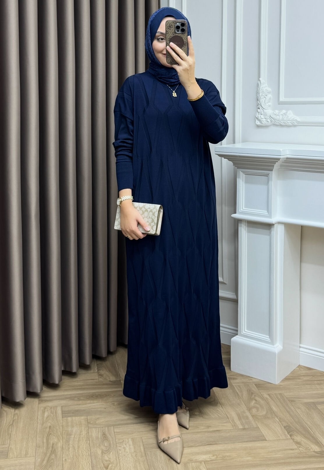 Lumina Merserize Elbise lacivert