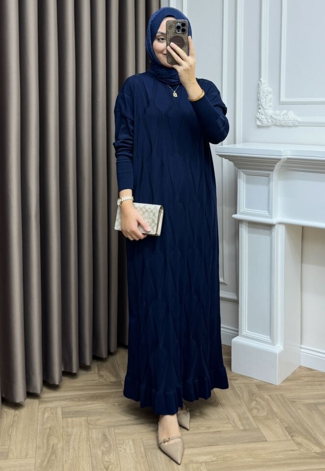 Lumina Merserize Elbise lacivert