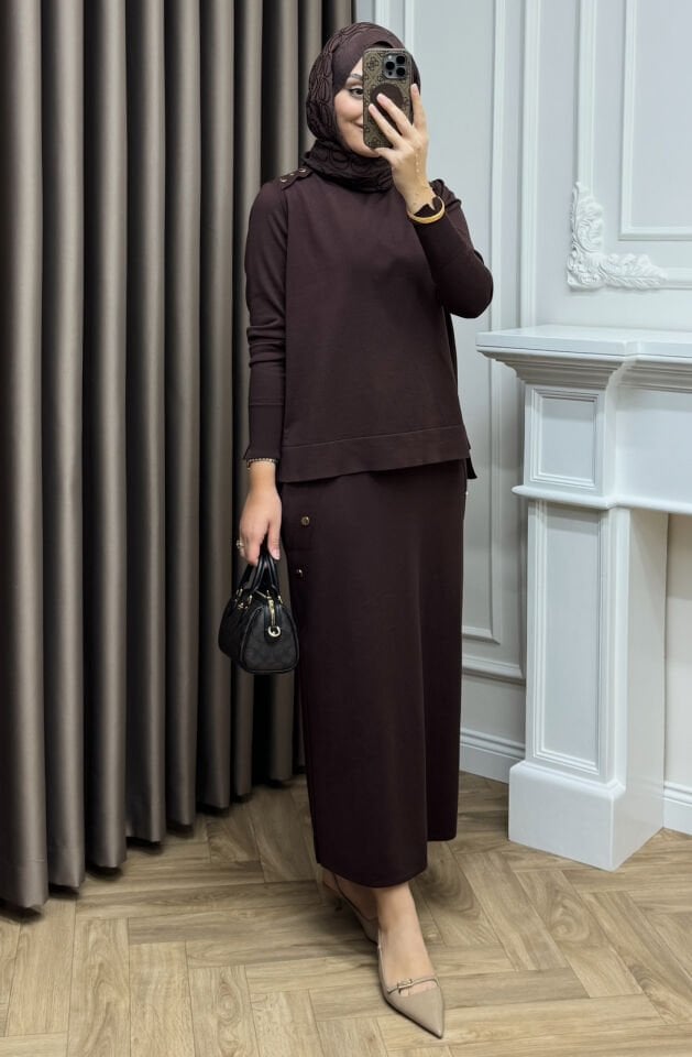 Penula Merserize Etekli Takım Kahve (ön sipariş)