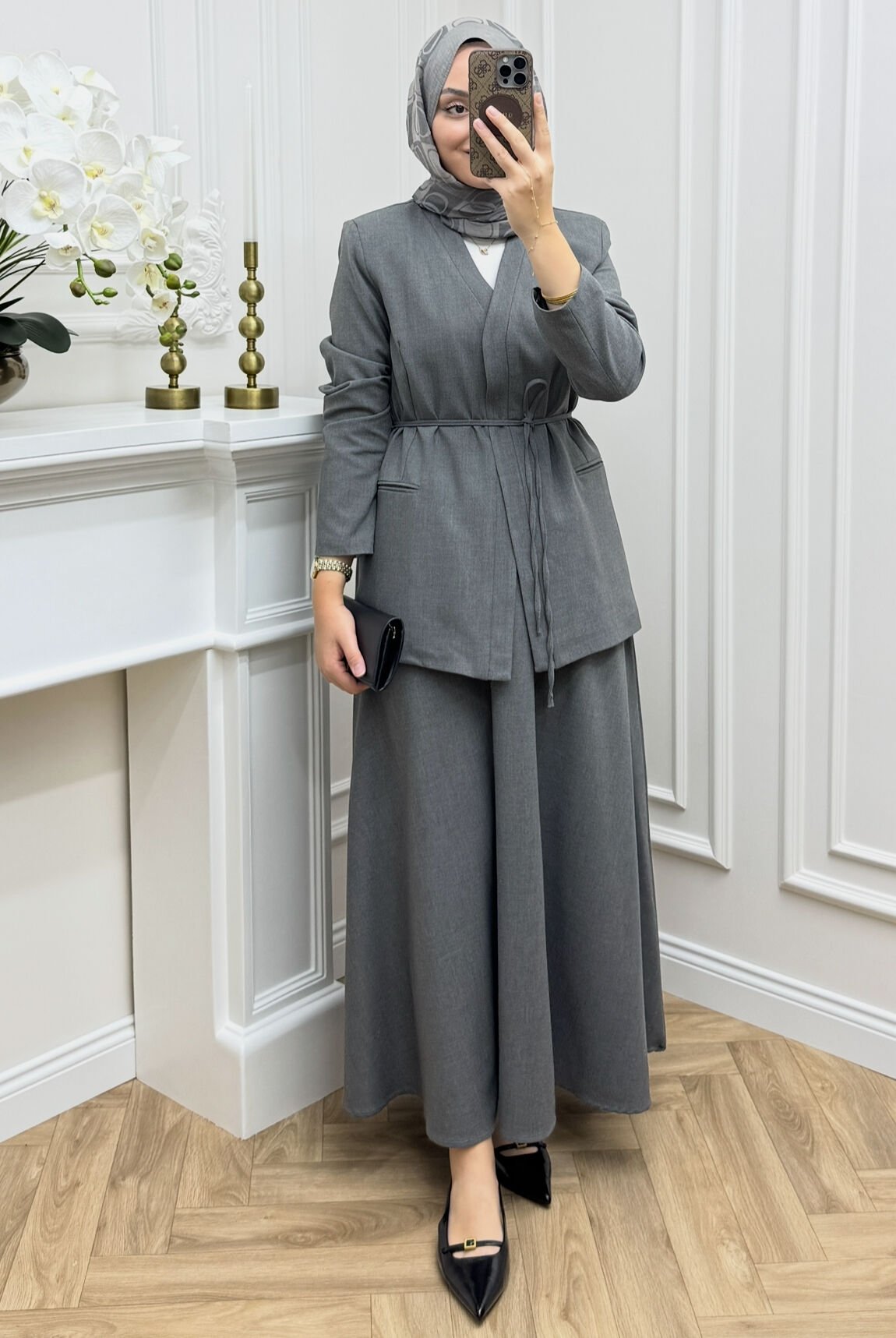 Sahra Etekli Takım Antrasit