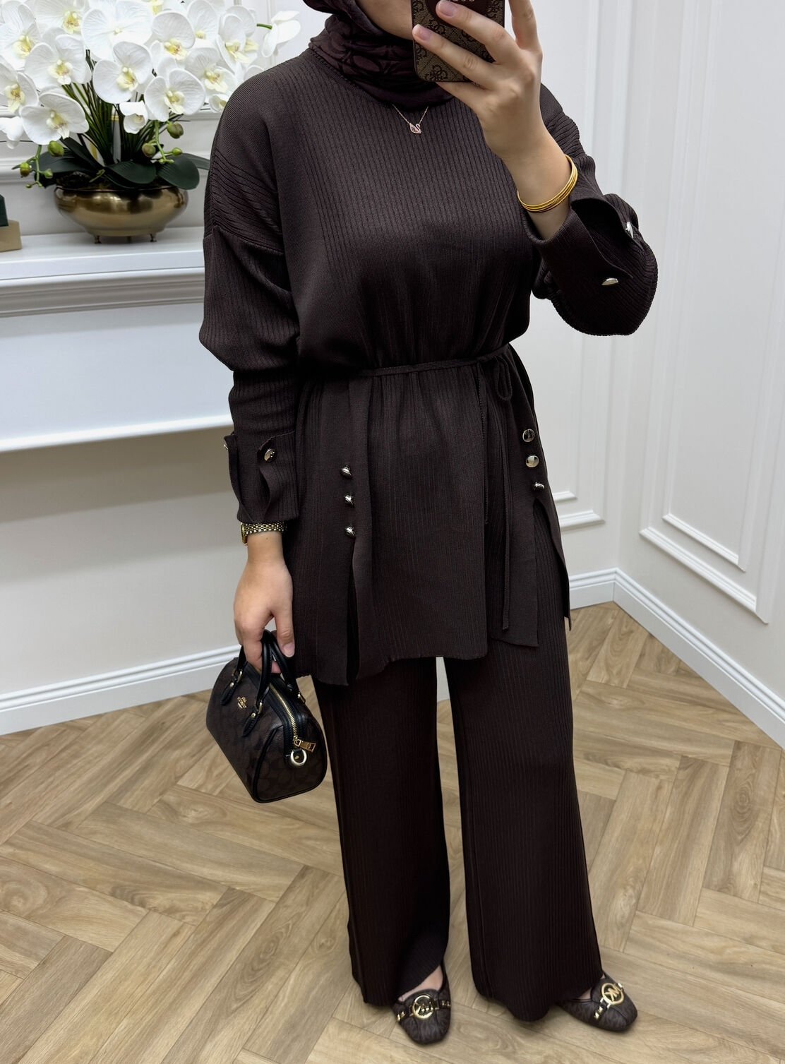 Delu Triko Takım Kahve