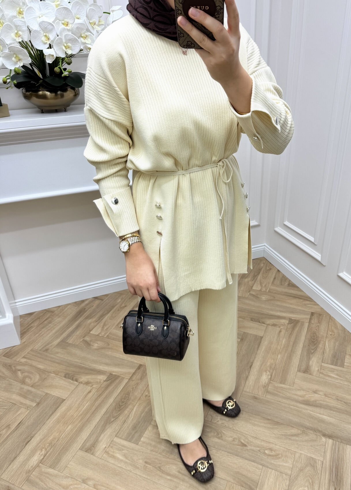 Delu Triko Takım Krem