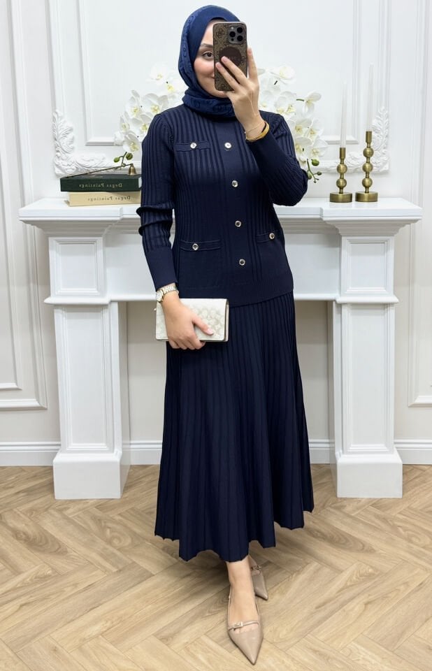 Galia Etekli Takım Lacivert