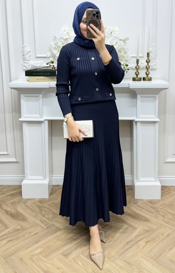 Galia Etekli Takım Lacivert (ön sipariş)