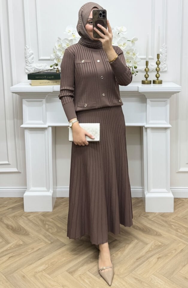 Galia Etekli Takım Vizon (ÖN SİPARİŞ)