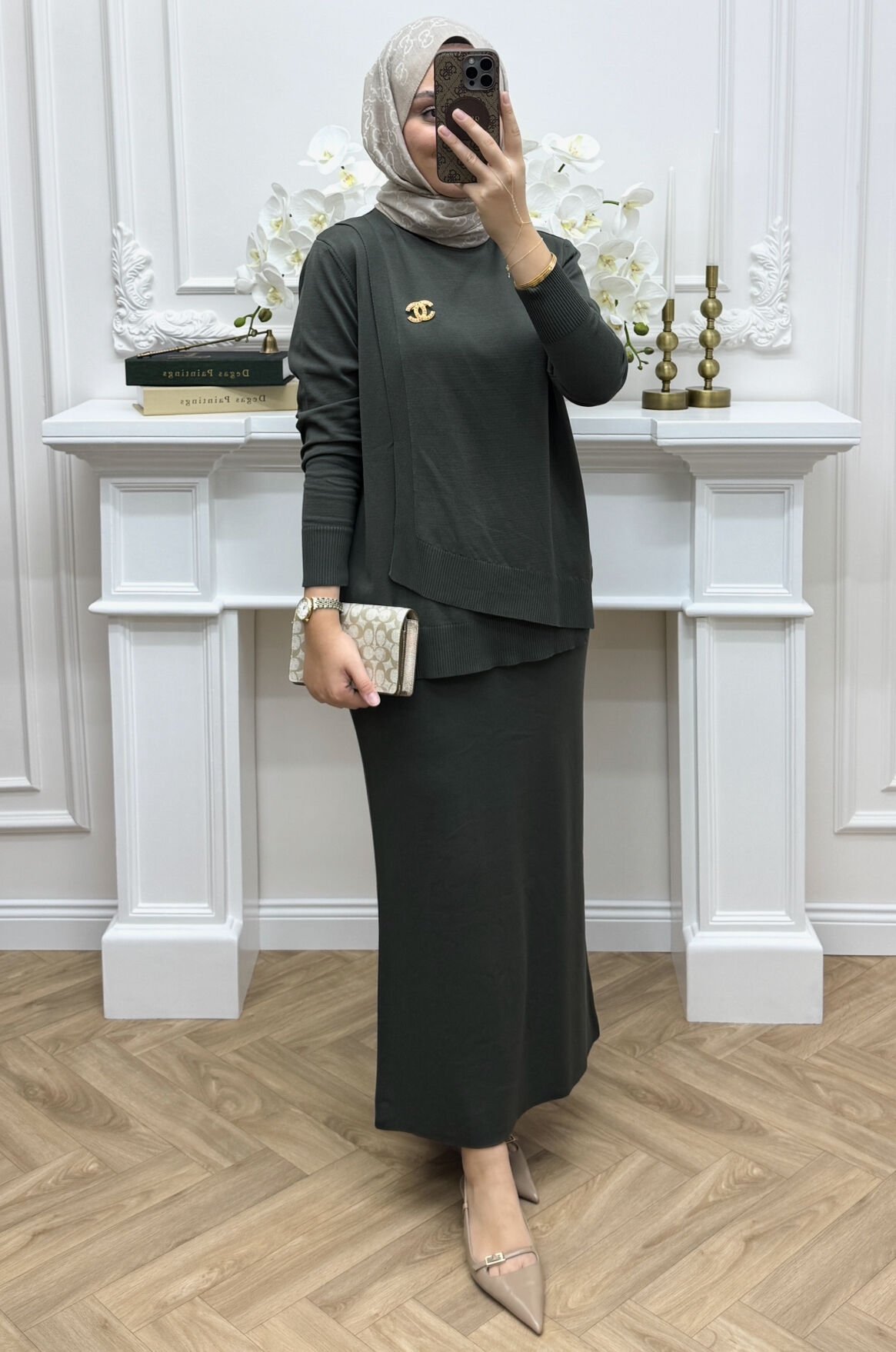 Anvelop Merserize Etekli Takım Haki (Ön Sipariş)