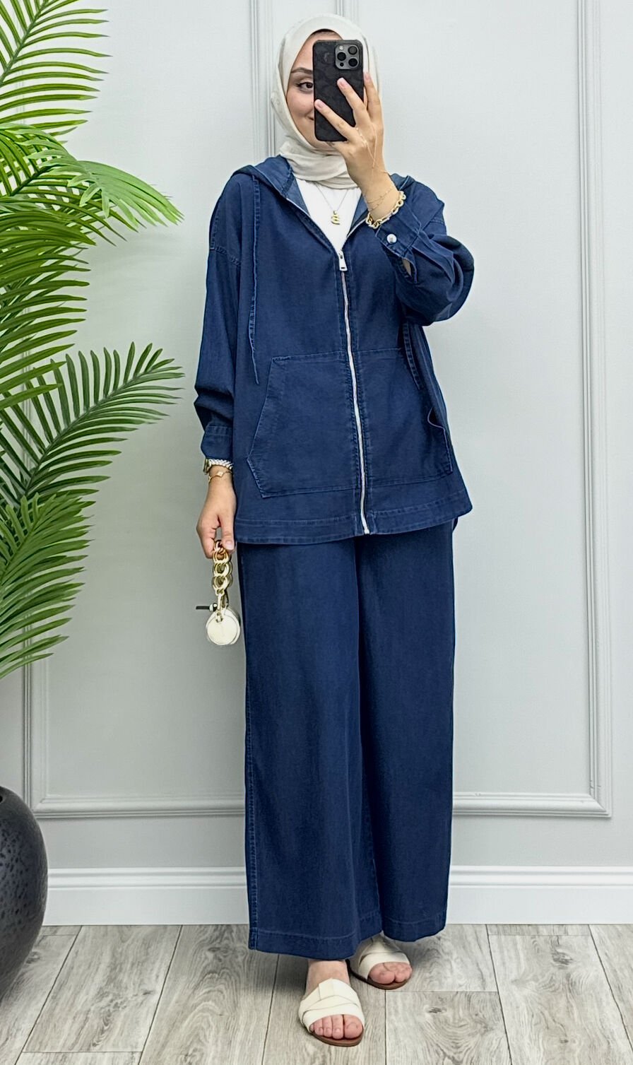 Verona Tensel Kot Takım Lacivert