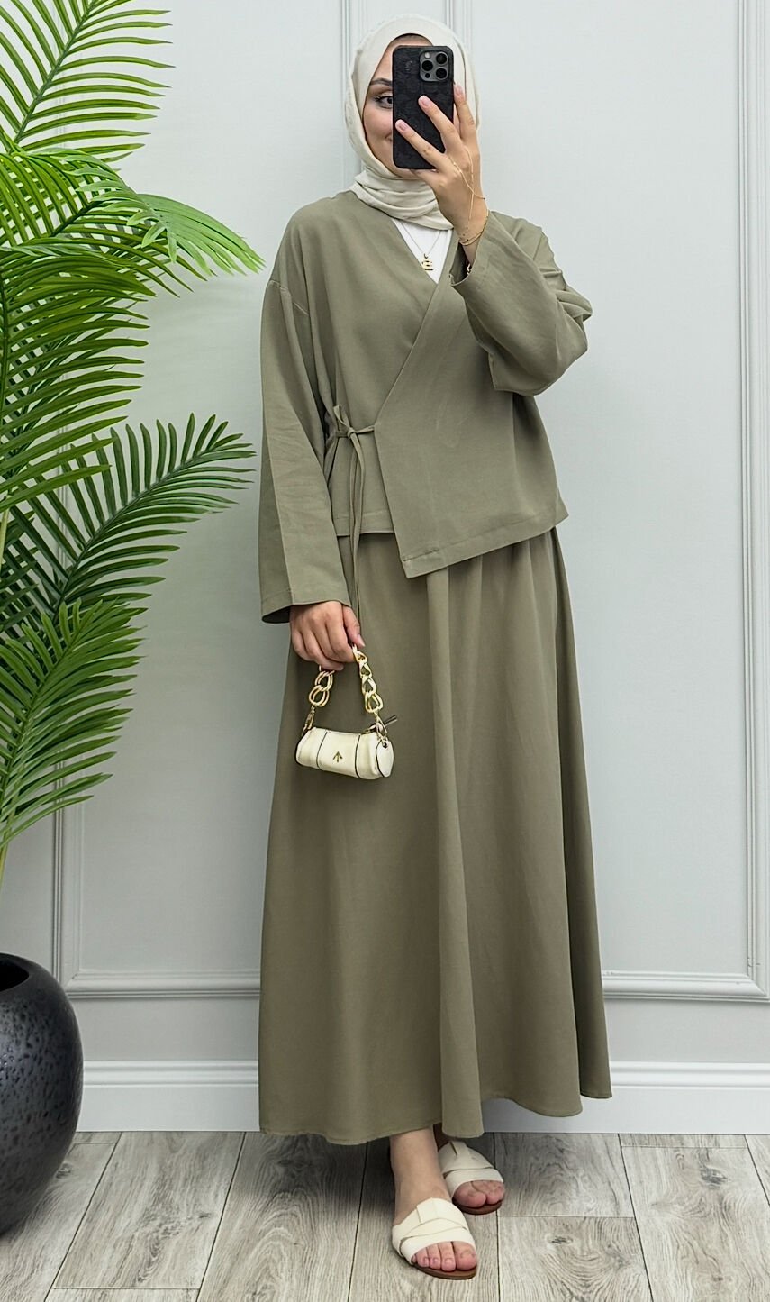 Hazel Keten Takım Haki