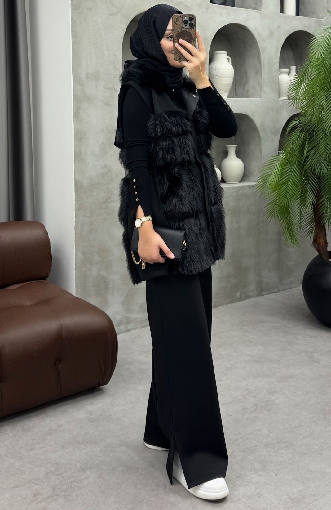 Hera Kürklü Scuba Takım Siyah (ön sipariş)