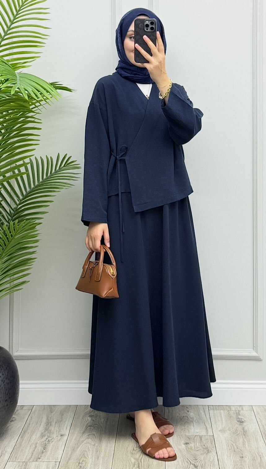 Hazel Keten Takım Lacivert