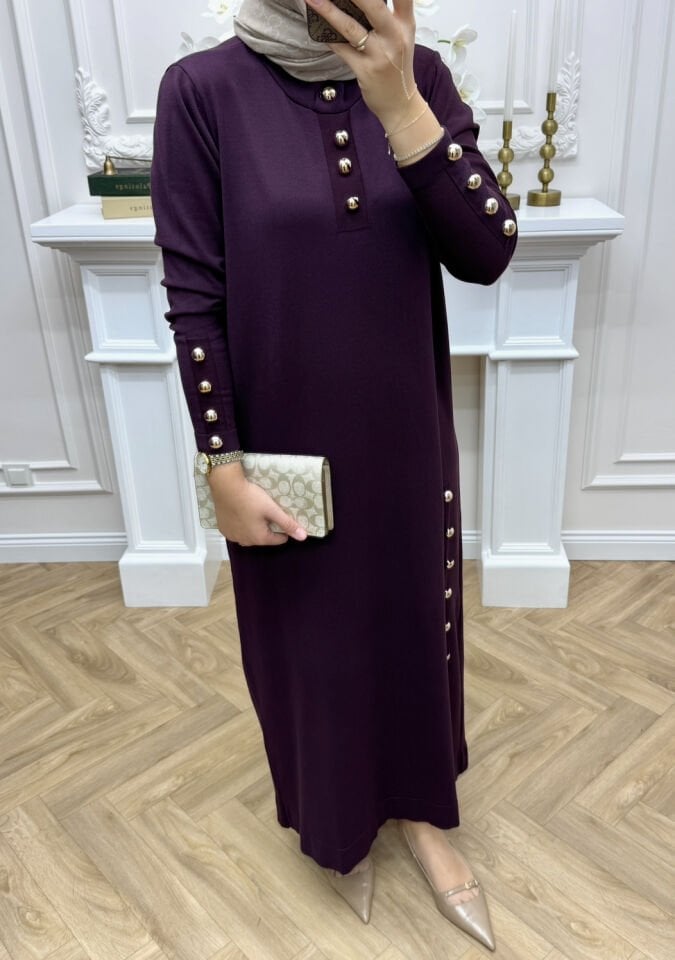 Leila Merserize Elbise Mürdüm