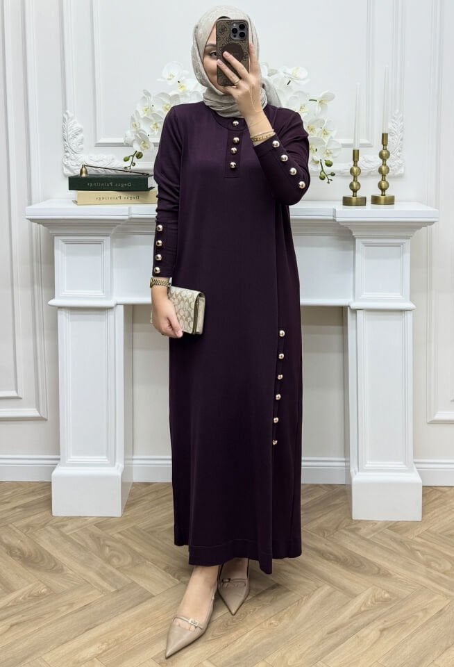 Leila Merserize Elbise Mürdüm